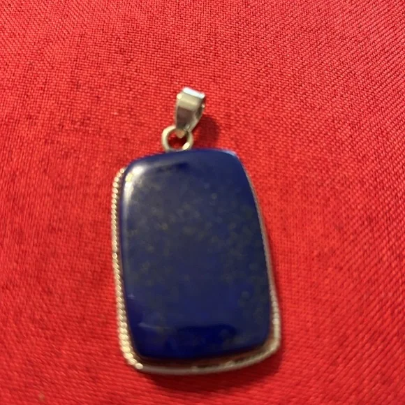 LAPIS ….NEW Sterling silver lapis pendant